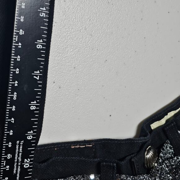 Eddie Bauer Recycled Black Denim Jeans Crossbody Hobo Bohemian Handbag - Picture 12 of 14